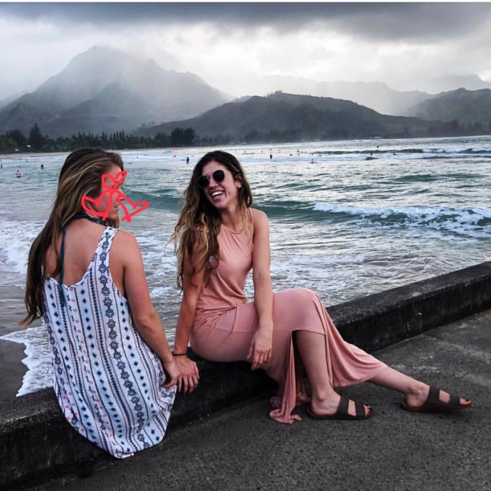 Maxi Salmon Dress